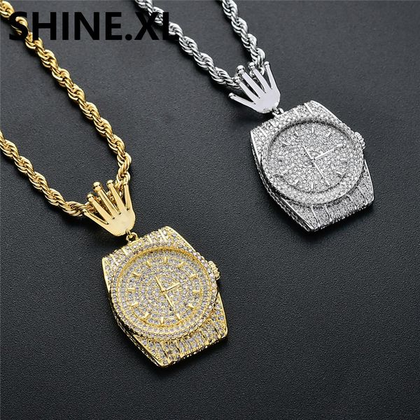hip hop iced out cz dial pendant necklace gold silver plated with rope chain tennis chain
hip hop iced out cz dial pendant necklace gold silver plated with rope chain tennis chain