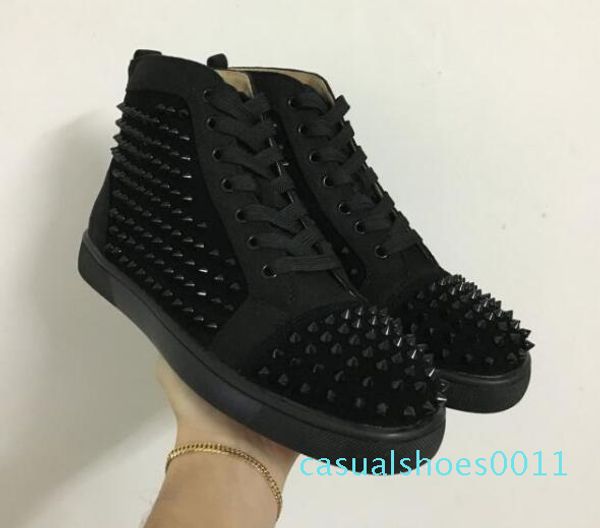 hi maroon spikes casual red bottom luxury shoes 2017 new men and women party designer sneakers lovers genuine leather size eu47 c11, Black
hi maroon spikes casual red bottom luxury shoes 2017 new men and women party designer sneakers lovers genuine leather size eu47 c11, Black