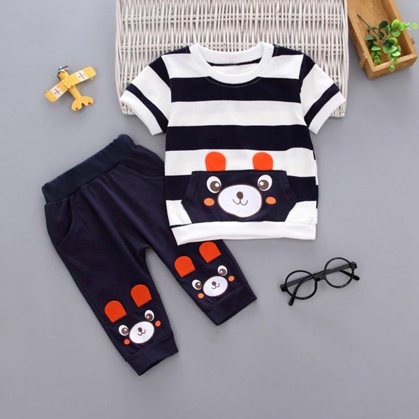 cute casual toddler cotton baby boys girls fashion cartoon striped bear +pants outfits set girl clothes kids clothes w10, White
cute casual toddler cotton baby boys girls fashion cartoon striped bear +pants outfits set girl clothes kids clothes w10, White
