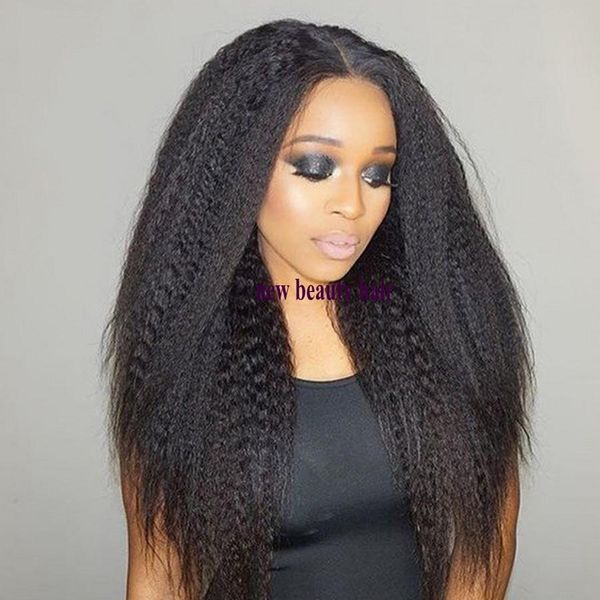 high temperature fiber 13*4 lace front wig synthetic hair long yaki kinky straight wigs with natural hairline for black women, Black;brown
high temperature fiber 13*4 lace front wig synthetic hair long yaki kinky straight wigs with natural hairline for black women, Black;brown