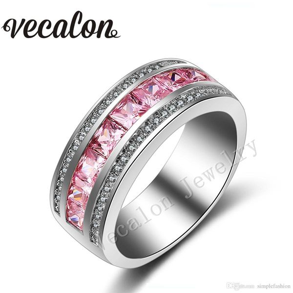 vecalon нью-розовый сапфир имитации алмаза cz обручальное кольцо для женщин 10kt белого золота заполненные женская группа обручальное sz 5-1, Slivery;golden
vecalon нью-розовый сапфир имитации алмаза cz обручальное кольцо для женщин 10kt белого золота заполненные женская группа обручальное sz 5-1, Slivery;golden