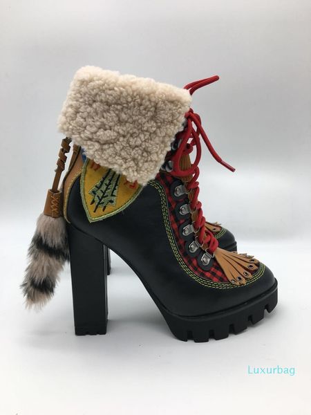 designer high platform fur warm boots for women mixcolor winter snow boots female, Black
designer high platform fur warm boots for women mixcolor winter snow boots female, Black