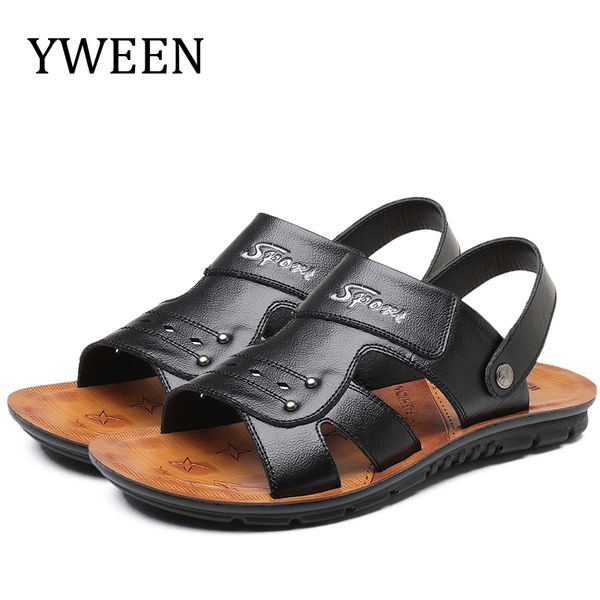 yween new men's sandals split leather men beach sandals men casual shoes flip flops size 38-47, Black
yween new men's sandals split leather men beach sandals men casual shoes flip flops size 38-47, Black