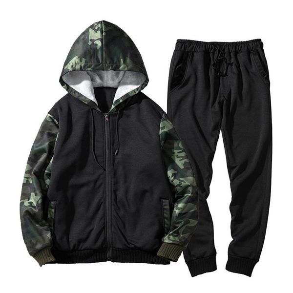 men camouflage printed set 2019 new casual patchwork jacket tracksuit sportswear hoodies sweatshirt pants jogger suit, Gray
men camouflage printed set 2019 new casual patchwork jacket tracksuit sportswear hoodies sweatshirt pants jogger suit, Gray