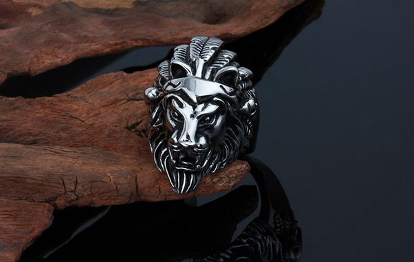 wholesale-european and american jewelry wholesale fashion trend titanium steel jewelry accessories alternative lion head animal ring, Golden;silver
wholesale-european and american jewelry wholesale fashion trend titanium steel jewelry accessories alternative lion head animal ring, Golden;silver
