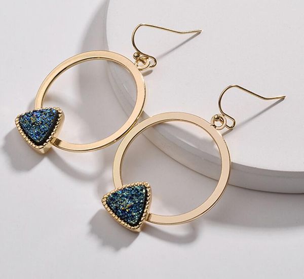 3pairs 2019 new gold geometric earrings circle triangle druzy earrings for women charm, Golden
3pairs 2019 new gold geometric earrings circle triangle druzy earrings for women charm, Golden