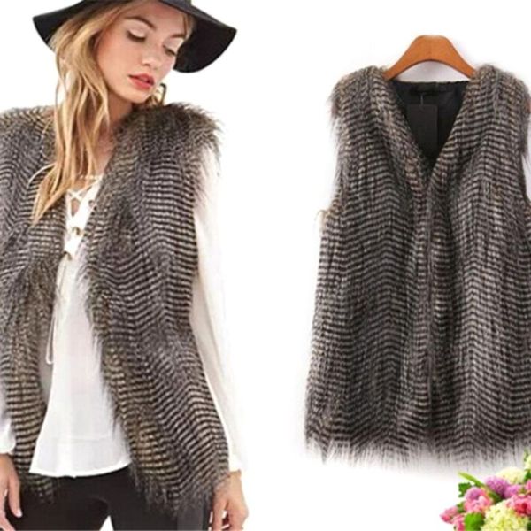 winter warm vest jacket faux fur plush for women thick waistcoat solid casual sleeveless outdoor chalecos mujer, Black;white
winter warm vest jacket faux fur plush for women thick waistcoat solid casual sleeveless outdoor chalecos mujer, Black;white