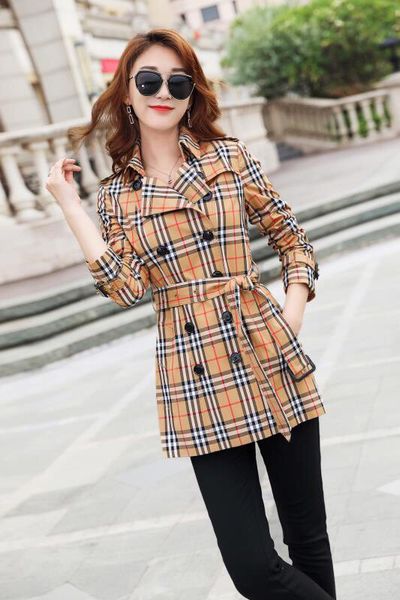 women's trench coats gabardine long windbreaker belt waterproof new english style autumn winter solid color british loose leisure a22z, Tan;black
women's trench coats gabardine long windbreaker belt waterproof new english style autumn winter solid color british loose leisure a22z, Tan;black