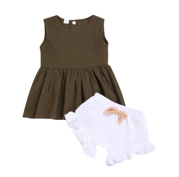 wholesale kids designer clothes girls summer sleeveless dress+ shorts 2020 baby suit 2pcs set baby girl designer clothes sell by0826, White
wholesale kids designer clothes girls summer sleeveless dress+ shorts 2020 baby suit 2pcs set baby girl designer clothes sell by0826, White