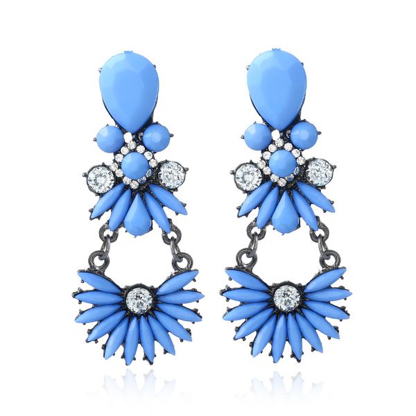 new european and american jewelry long flower ear pendant earrings girls luxurious diamond earrings, Golden
new european and american jewelry long flower ear pendant earrings girls luxurious diamond earrings, Golden