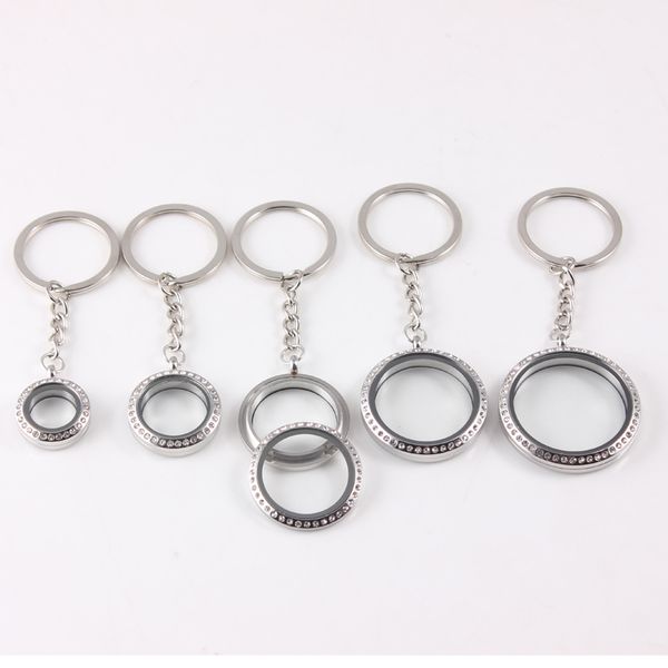 10pcs twist stainless steel floating locket keychain 20/25/30/34/38mm rhinestones floaing locket key ring jewelry key chain, Silver
10pcs twist stainless steel floating locket keychain 20/25/30/34/38mm rhinestones floaing locket key ring jewelry key chain, Silver