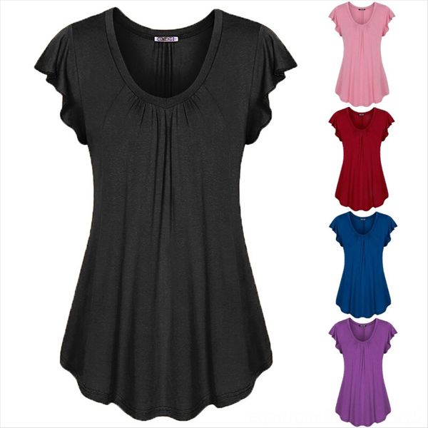 2020 solid color butterfly sleeve large size 2020 women's solid color butterfly sleeve t-shirt clothing t-shirt large size women's, White
2020 solid color butterfly sleeve large size 2020 women's solid color butterfly sleeve t-shirt clothing t-shirt large size women's, White