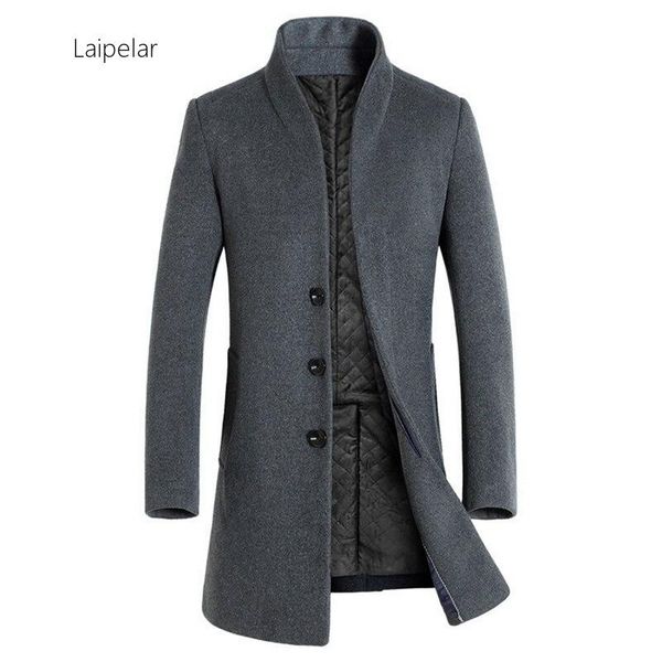 luxury winter пальто мужчины мода solid stand collar шинель мужчины повседневная плюс размер abrigos hombre кнопка длинная шерстяная куртка, Black
luxury winter пальто мужчины мода solid stand collar шинель мужчины повседневная плюс размер abrigos hombre кнопка длинная шерстяная куртка, Black