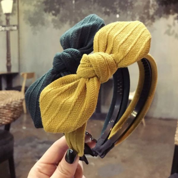 vintage bowknot hairband 2018 wide knotted headband wine red yellow headwear big bow headbands for women girls hair accessories
vintage bowknot hairband 2018 wide knotted headband wine red yellow headwear big bow headbands for women girls hair accessories