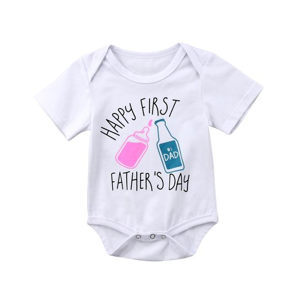 2018 newborn infant baby boy girl short sleeves cotton fathers day bodysuit jumpsuit outfits casual summer sunsuit, Blue
2018 newborn infant baby boy girl short sleeves cotton fathers day bodysuit jumpsuit outfits casual summer sunsuit, Blue