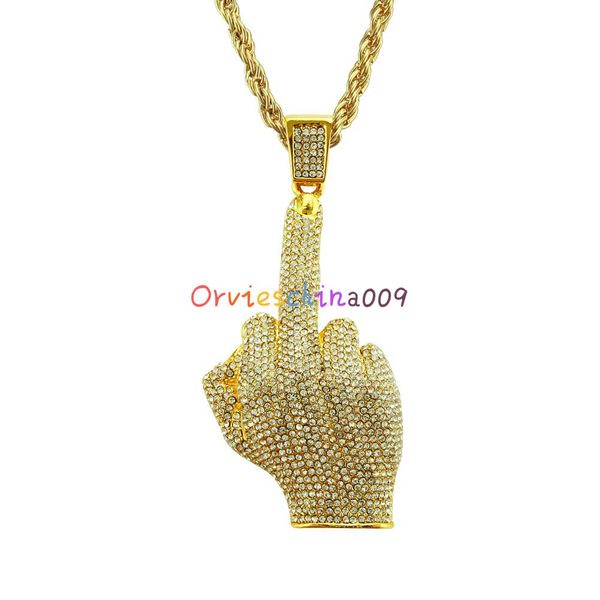 2020 brand designer new queen hip hop necklace upright middle finger diamond necklace alloy necklace
2020 brand designer new queen hip hop necklace upright middle finger diamond necklace alloy necklace