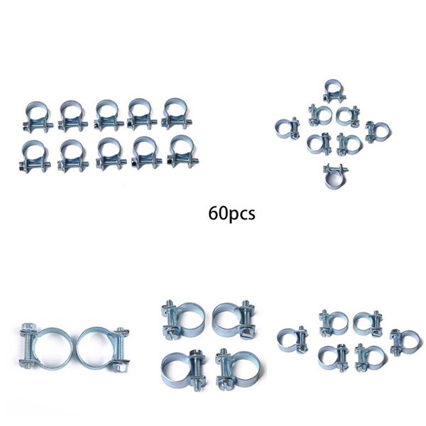 60 pcs hose clamp double ears clamp worm drive fuel water hose clamps clips fuel clamps 8 sizes
60 pcs hose clamp double ears clamp worm drive fuel water hose clamps clips fuel clamps 8 sizes