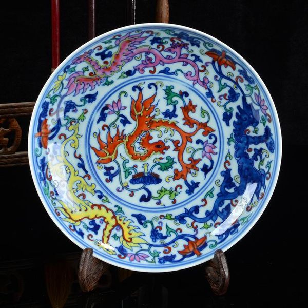 high-end antique hand-painted decorative plate (yong zheng) jingdezhen antique porcelain, antique ornaments made of old
high-end antique hand-painted decorative plate (yong zheng) jingdezhen antique porcelain, antique ornaments made of old