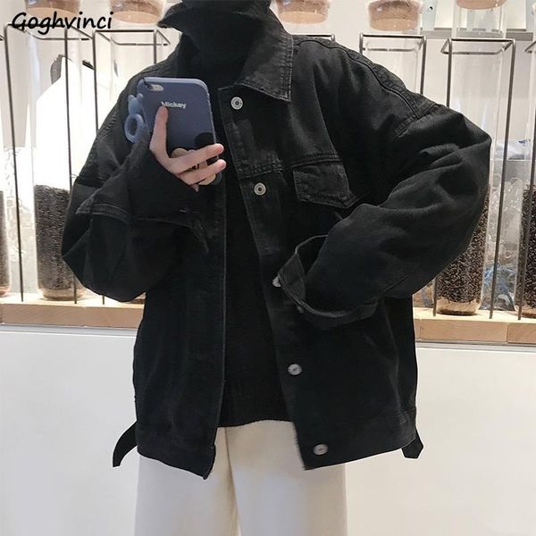 jackets women denim short style with pockets buttons classic simple cool street wear loose harajuku korean style womens modern, Black;brown
jackets women denim short style with pockets buttons classic simple cool street wear loose harajuku korean style womens modern, Black;brown