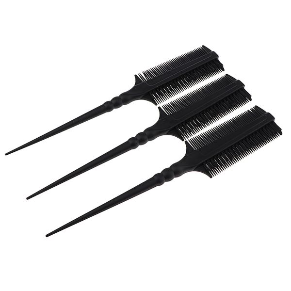 3pcs highlight highlighting comb teasing rat tail combs travel pocket brush, Silver
3pcs highlight highlighting comb teasing rat tail combs travel pocket brush, Silver