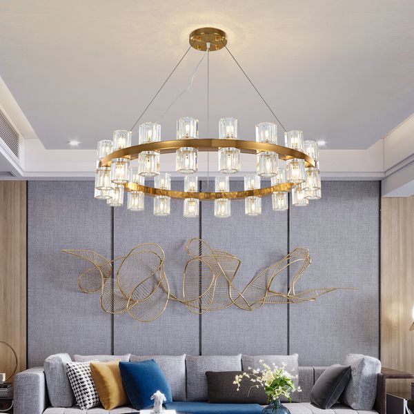 Luxury Modern Crystal Chandelier lighting In The Living Room Light Fixture Gold Round LED Chandeliers bedroom hanging lamp
Luxury Modern Crystal Chandelier lighting In The Living Room Light Fixture Gold Round LED Chandeliers bedroom hanging lamp
