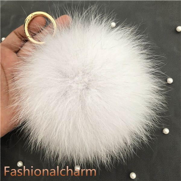 13cm/5" real natural blue fox fur ball pompom handbag keychain pendant keyring tassels, Silver
13cm/5" real natural blue fox fur ball pompom handbag keychain pendant keyring tassels, Silver