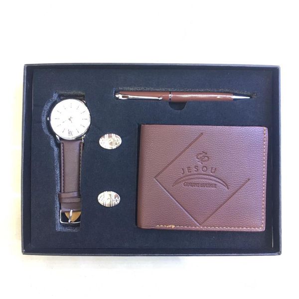 watch gift set box men wallet cufflinks pen watch men watches brand quartz wrist for dad husband boy friend, Slivery;brown
watch gift set box men wallet cufflinks pen watch men watches brand quartz wrist for dad husband boy friend, Slivery;brown