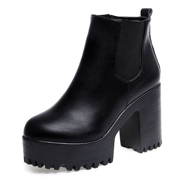 2019 new fashion women boots square heel platforms zapatos mujer pu leather thigh high pump boots motorcycle shoes, Black
2019 new fashion women boots square heel platforms zapatos mujer pu leather thigh high pump boots motorcycle shoes, Black