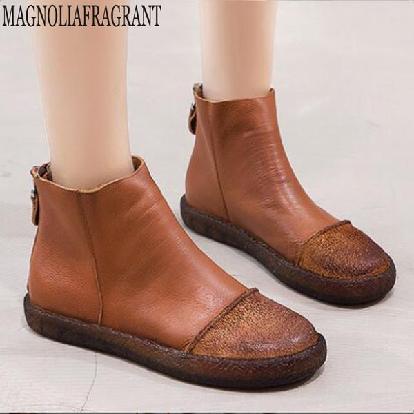 new winter genuine leather flat ankle boots for women warm boots side zipper soft comfortable cow leather women shoes hy108, Black
new winter genuine leather flat ankle boots for women warm boots side zipper soft comfortable cow leather women shoes hy108, Black