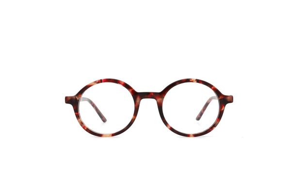 retro round acetate optical frame blue light blocking glasses, White;black