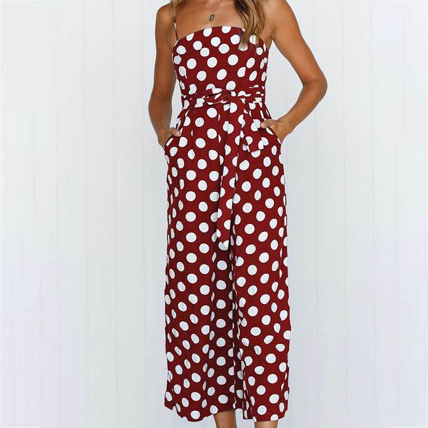 women jumpsuits sling backless sleeveless dotted long pants for summer bmf88, Black;white
women jumpsuits sling backless sleeveless dotted long pants for summer bmf88, Black;white