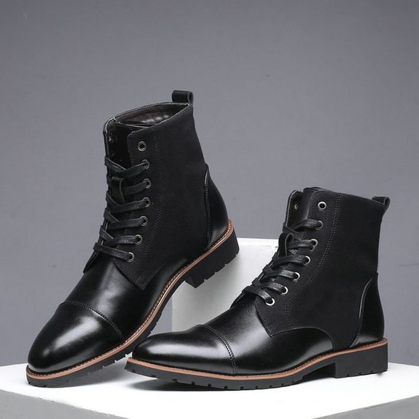 winter men's boots male pointed toe ankle boots autumn man fashion casual shoes snow warm with fur plush leather a55-91, Black
winter men's boots male pointed toe ankle boots autumn man fashion casual shoes snow warm with fur plush leather a55-91, Black