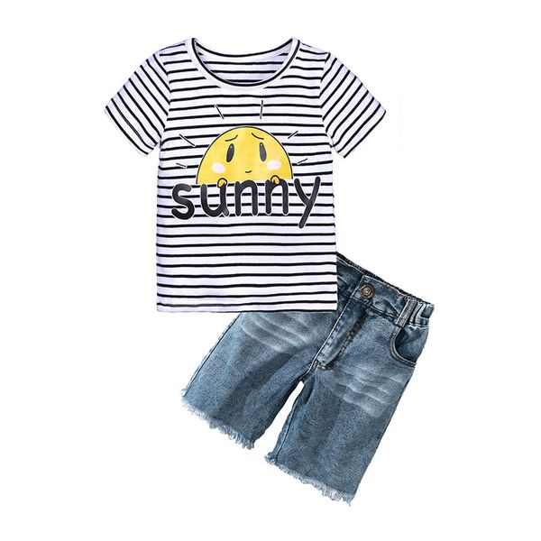 elvesnest summer kids clothing suit fashion toddler baby boys clothes set cotton short sleeve +short jeans children costume, White
elvesnest summer kids clothing suit fashion toddler baby boys clothes set cotton short sleeve +short jeans children costume, White