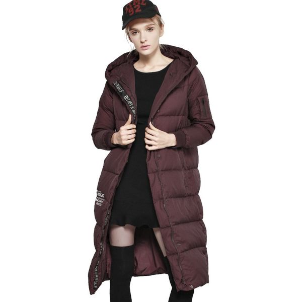2019 winter new style down jacket women's long over-the-knee thick plus-size hooded jacket korean-style, Black;white
2019 winter new style down jacket women's long over-the-knee thick plus-size hooded jacket korean-style, Black;white