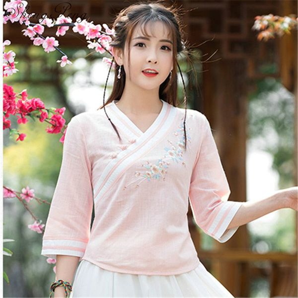 chinese traditional costume cheongsam linen shirt women elegant cotton and linen mandarin collar blouses cc384, Red
chinese traditional costume cheongsam linen shirt women elegant cotton and linen mandarin collar blouses cc384, Red