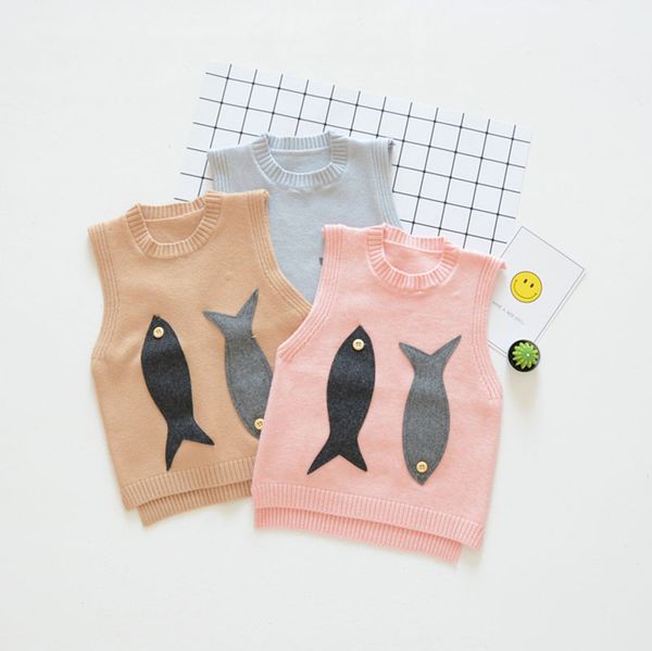 children vest spring autumn cute 100% cotton baby boys girls waistcoat casual little fish pattern sleeveless o-neck sweater vest, Blue
children vest spring autumn cute 100% cotton baby boys girls waistcoat casual little fish pattern sleeveless o-neck sweater vest, Blue