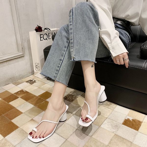 slippers 2021 summer fashion clip toe high-heeled sandals and wearing female wild thick heel x170, Black
slippers 2021 summer fashion clip toe high-heeled sandals and wearing female wild thick heel x170, Black