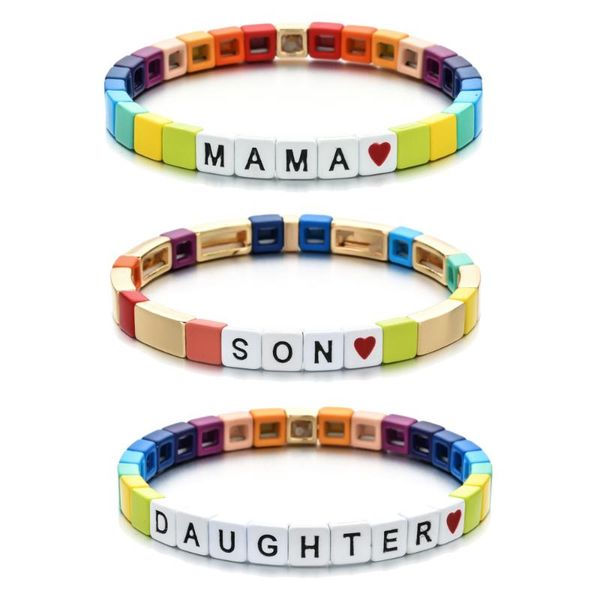 endless story wrist jewel son mama daughter bracelet elastic diy gift mother's day bracelet boho letter color charms, Golden;silver
endless story wrist jewel son mama daughter bracelet elastic diy gift mother's day bracelet boho letter color charms, Golden;silver