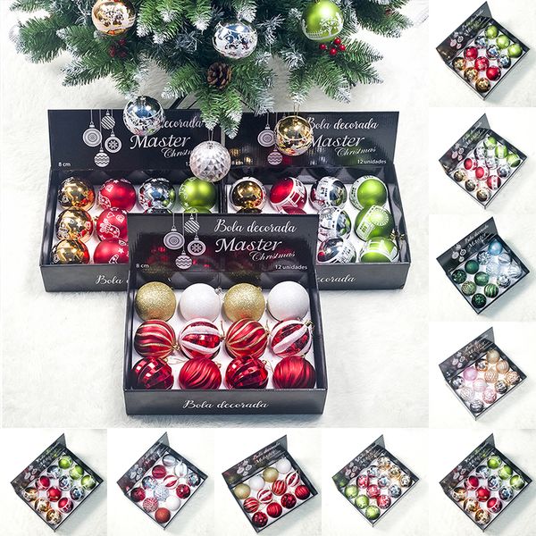 12pcs/box christmas tree xmas balls decoration baubles party ornament pedant 8cm durable decorative balls
12pcs/box christmas tree xmas balls decoration baubles party ornament pedant 8cm durable decorative balls
