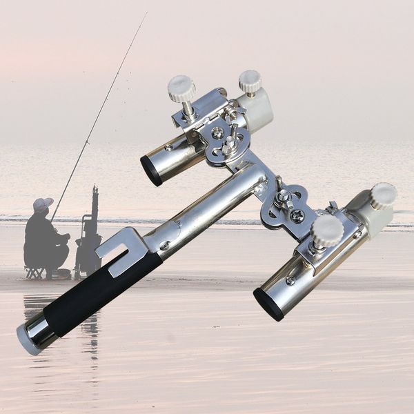 durable outdoor stainless steel useful fishing rod holder angle adjustable dual-turret accessories bracket holder practical
durable outdoor stainless steel useful fishing rod holder angle adjustable dual-turret accessories bracket holder practical