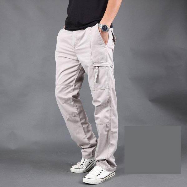 fashion men's cargo pant spring summer 100% cotton multi pocket tactical thin male outwear army straight trousers, Black 
fashion men's cargo pant spring summer 100% cotton multi pocket tactical thin male outwear army straight trousers, Black