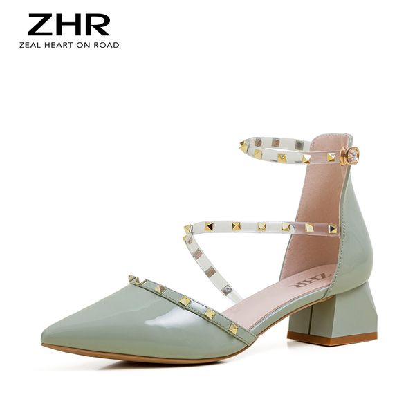 sandals zhr designers ladies rivets back strap mixed colors pointy toe for dress office shoes patent leather, Black
sandals zhr designers ladies rivets back strap mixed colors pointy toe for dress office shoes patent leather, Black