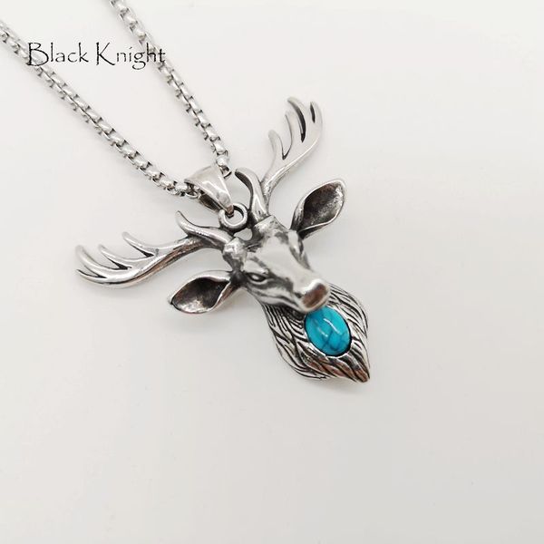 black knight stainless steel blue stone stag pendant necklace vintage silver color animal deer necklace nordic fashion blkn0760
black knight stainless steel blue stone stag pendant necklace vintage silver color animal deer necklace nordic fashion blkn0760
