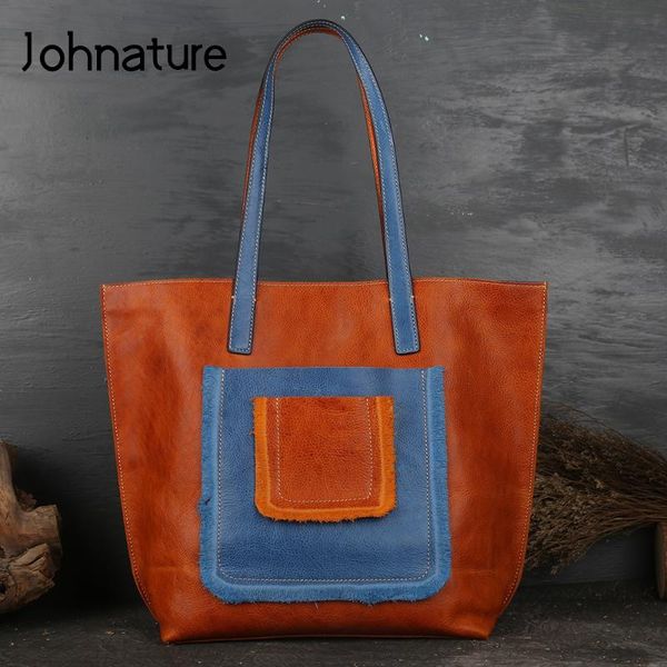 johnature 2020 new retro women handbag first layer cow leather shoulder bags leisure solid color large capacity female bag
johnature 2020 new retro women handbag first layer cow leather shoulder bags leisure solid color large capacity female bag