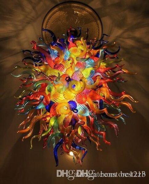 Hot Sale Colorful Murano Glass Large Chandelier LED Lights Style Hand Blown Glass Art Pendant Light Air Shipping Glass Art Lighting
Hot Sale Colorful Murano Glass Large Chandelier LED Lights Style Hand Blown Glass Art Pendant Light Air Shipping Glass Art Lighting
