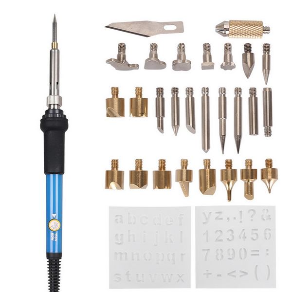 eu/us/uk plug 1set adjustable soldering iron carving pyrography tool wood embossing burning soldering pen set welding tips kit
eu/us/uk plug 1set adjustable soldering iron carving pyrography tool wood embossing burning soldering pen set welding tips kit