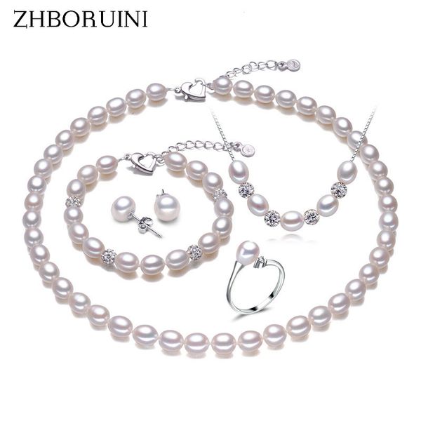 zhboruini pearl jewelry sets natural freshwater pearl necklace earrings ring bracelet 925 sterling silver jewelry for women gift, Black
zhboruini pearl jewelry sets natural freshwater pearl necklace earrings ring bracelet 925 sterling silver jewelry for women gift, Black