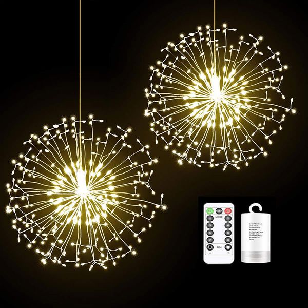 brelong fireworks light, 100 led dandelion-shaped fairy string lights battery-powered flashing starburst diy lights with remote control 1 pc
brelong fireworks light, 100 led dandelion-shaped fairy string lights battery-powered flashing starburst diy lights with remote control 1 pc