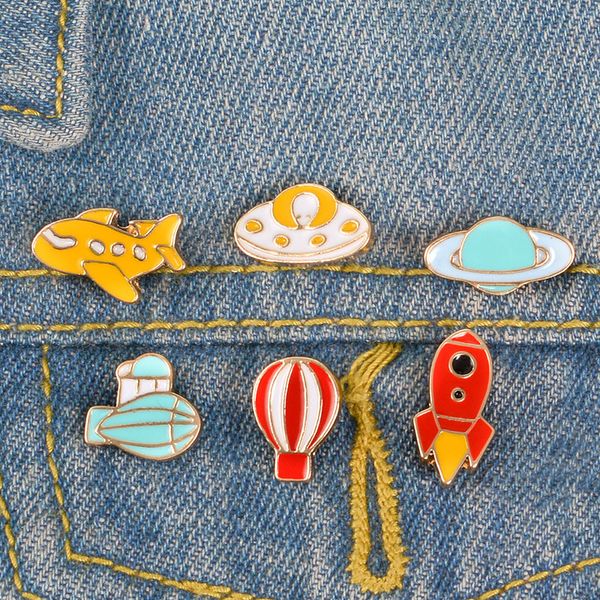 new cute plane balloon alien enamel brooches pin shirts lapel bag badge decorative jewelry for children gift, Gray
new cute plane balloon alien enamel brooches pin shirts lapel bag badge decorative jewelry for children gift, Gray