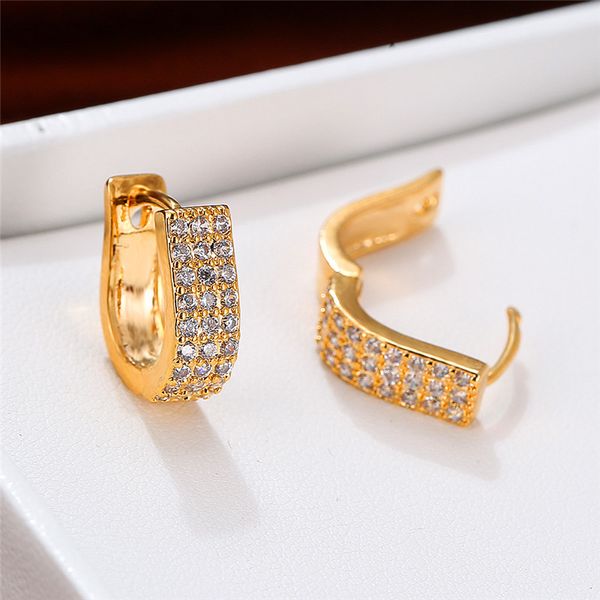 dainty female white zircon stone earrings rose gold silver color hoop earrings simple round small wedding for women, Golden;silver
dainty female white zircon stone earrings rose gold silver color hoop earrings simple round small wedding for women, Golden;silver